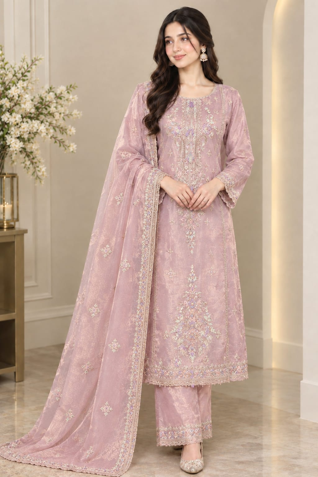 U&I Glamour – Mehr-e-Gul Premium Tissue Stitched Suit