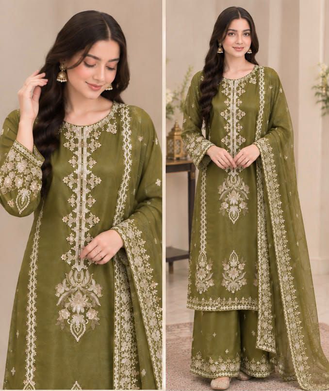 RANGREZ – Premium Chiffon Stitched Suit